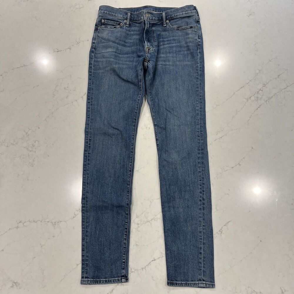 Abercrombie & Fitch Felix Super Slim Mens 32 x 34 Stretch Blue Denim‎ Jeans EUC